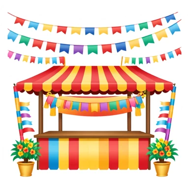 spring festival booth sticker