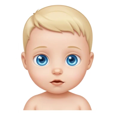 baby with blue eyes sticker