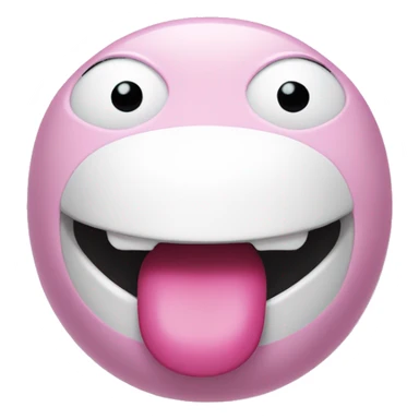 pink baymax drooling sticker