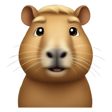 trump rinding a capybara sticker