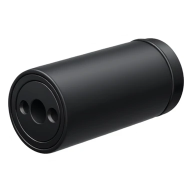 Black optical cable sleeve, side view sticker