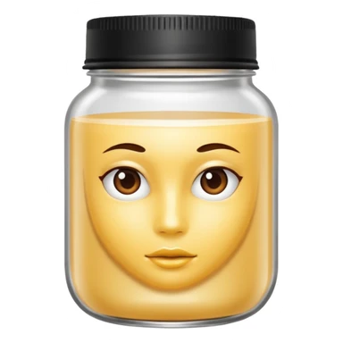 WHITE hair mask in a jar THE PRODUCT WITHOUT MOUTH AND EYES  sticker