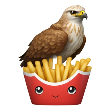 hawk french fry ocean br sticker