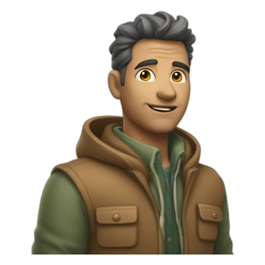 homem de procurando com uma lupa sticker