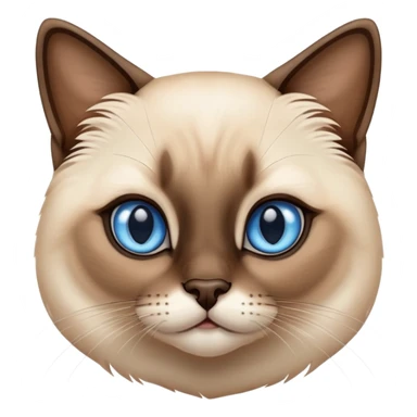 Cute Siamese cat sticker