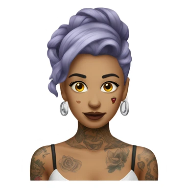 tattooed woman very attractive sticker