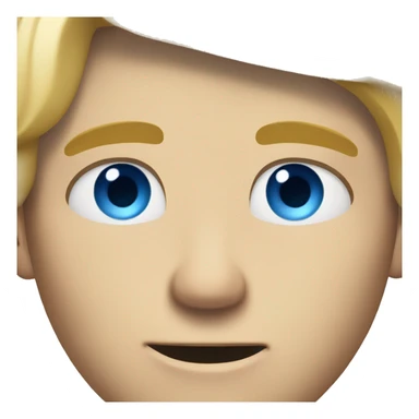 blond guy with 5oclock shadow and blue eyes bored sticker