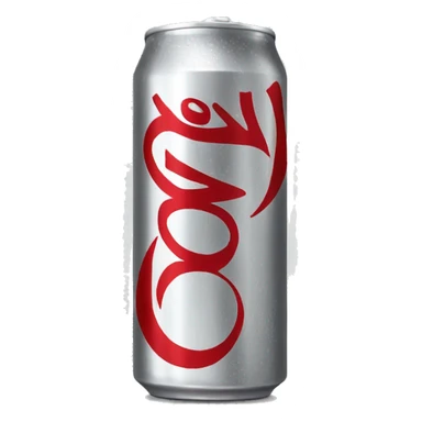 Gray Diet Coke can  sticker