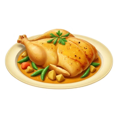 full chicken breast peace curry sticker
