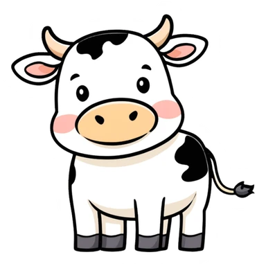 Cow sticker