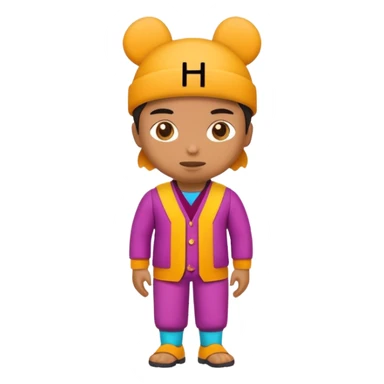 Person Posing as the letters HK sticker