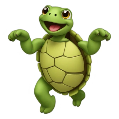 Tortue qui danse sticker