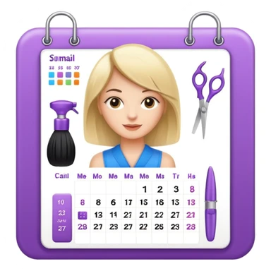 online booking for hairdresser sticker
