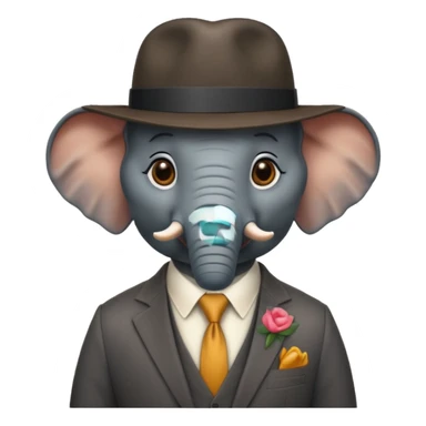 Elephnat   gangster  sticker