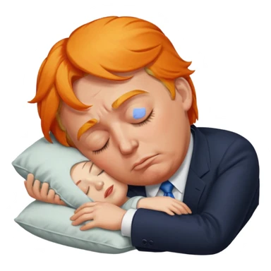 Trump qui dort sticker