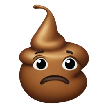 Poop with a bow  sticker