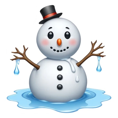 summer snowman  sticker