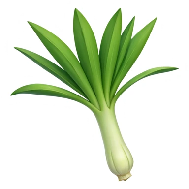 A leek emoji for slack sticker