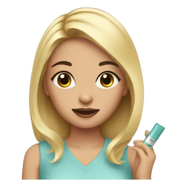 Girl with cosmetics  sticker