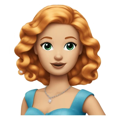 Beautiful Barbie ginger fair skin sticker
