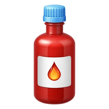 Bottle of red hair dye 💚🩷❤️(Title: Lina's Salon. Bloody Ultrasound) sticker