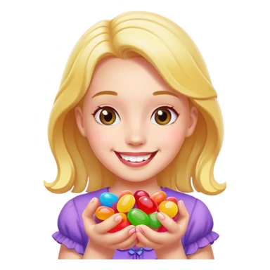 Jellybean girl sticker