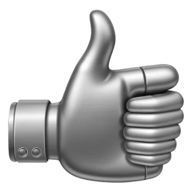 Please create a unique and uncommon thumbs-up emoji. The size should be 64x64 pixels. sticker