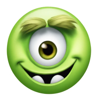 mike wazowski monsters inc with one eye sticker
