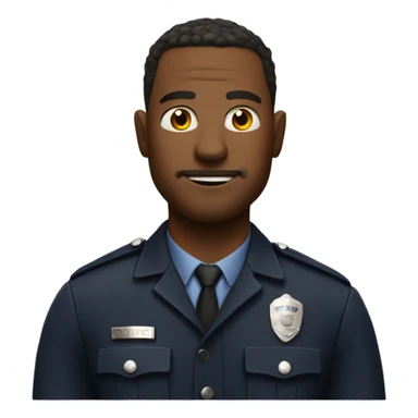 cool police dude sticker