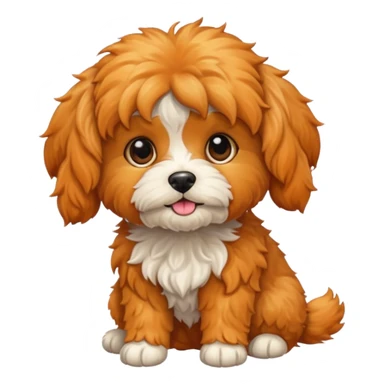 Cavapoo  apricot no white at all all orange  sticker