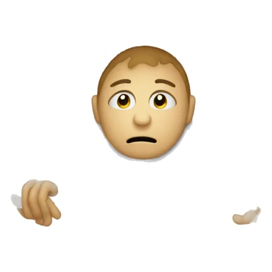 laptop with sad person sticker