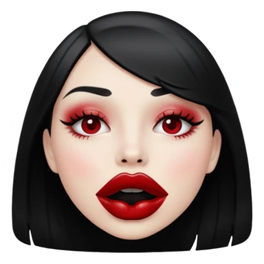 Kiss black💋 sticker