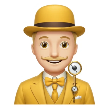 The monopoly fella with a monocle and yellow sticker