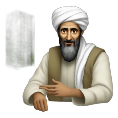 Osama bin laden selling Uranium-238 sticker