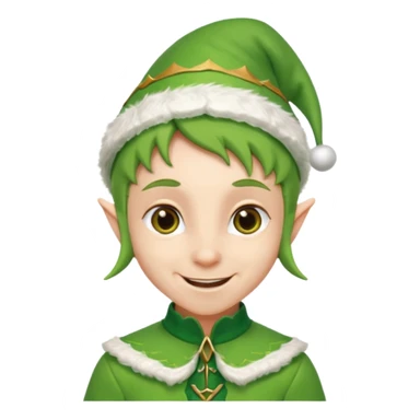 Christmas elf sticker
