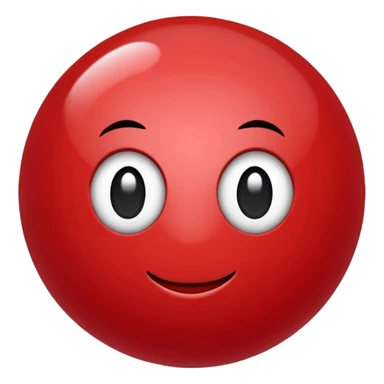 glitter bolinha vermelha pequena sticker