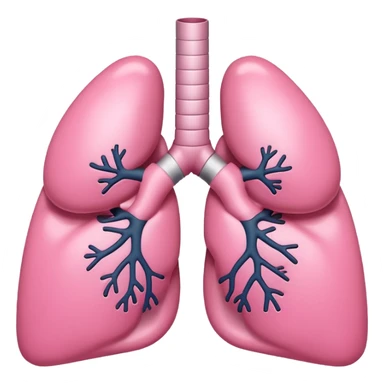oversimplified cute plain lungs sticker
