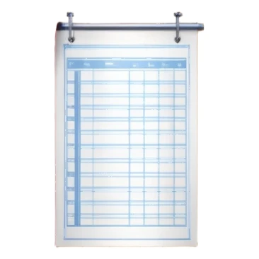 Wooden plank, measuring tape, red theater curtain, and blueprint sheet arranged in a balanced, creative cluster. sticker