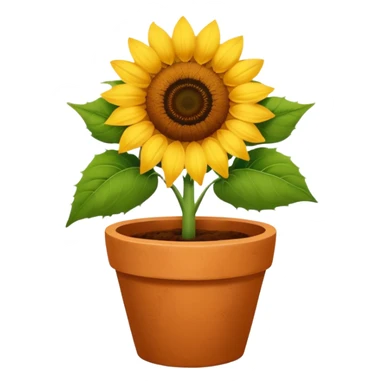 sunflower pot sticker