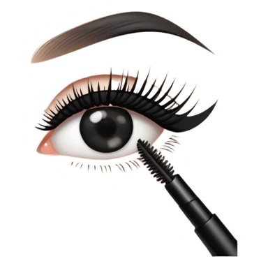 mascara apply on eyelash sticker
