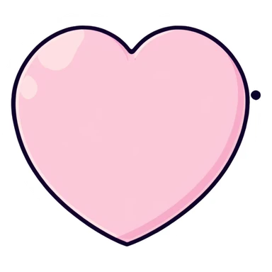 pastel pink heart and pastel pink sparkles sticker