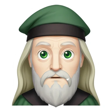 albus dumbledore green sticker