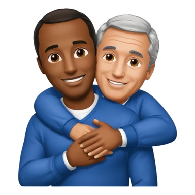 P diddy hugging jeffrey epstein sticker