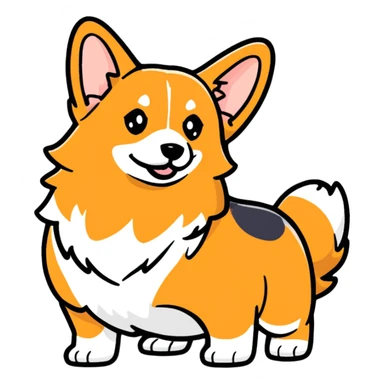 corgi butt sticker