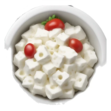cottage cheese in a bowl sticker