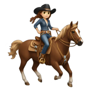 girl rodeo auburn lasso sticker
