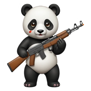PANDA WITH AK47 sticker