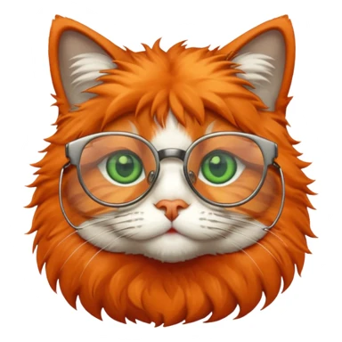cat with glasses sticker