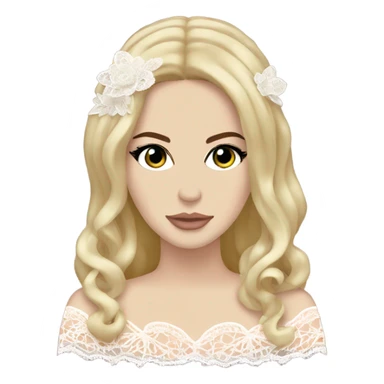 Lana del Rey with lace sticker