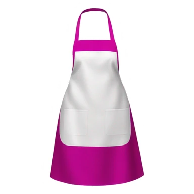 Realistic isolated magenta kitchen apron. sticker